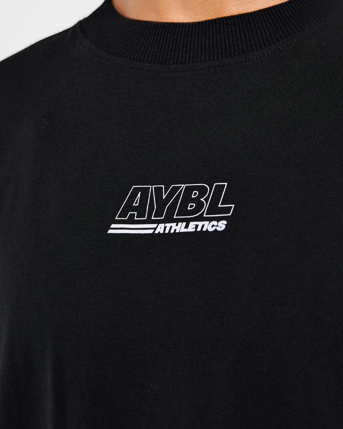 Athletics Track Oversized T Shirt - Noir/Blanc
