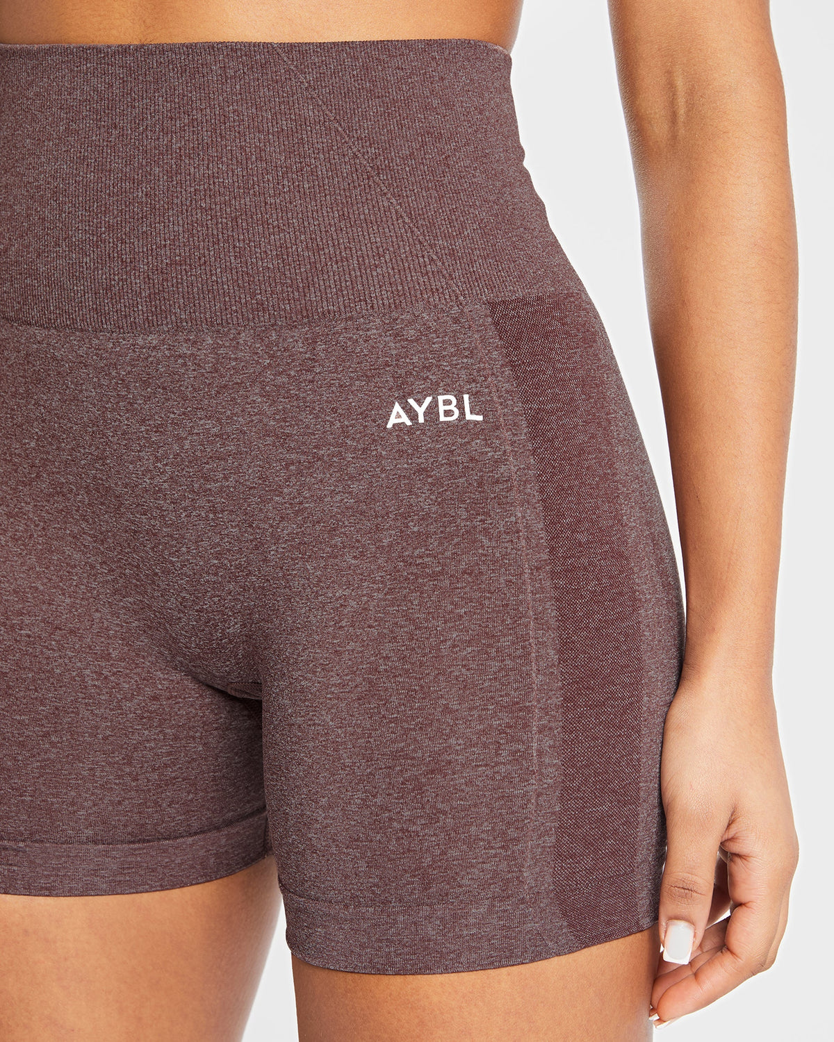 Empower Seamless Shorts - Marron Marl