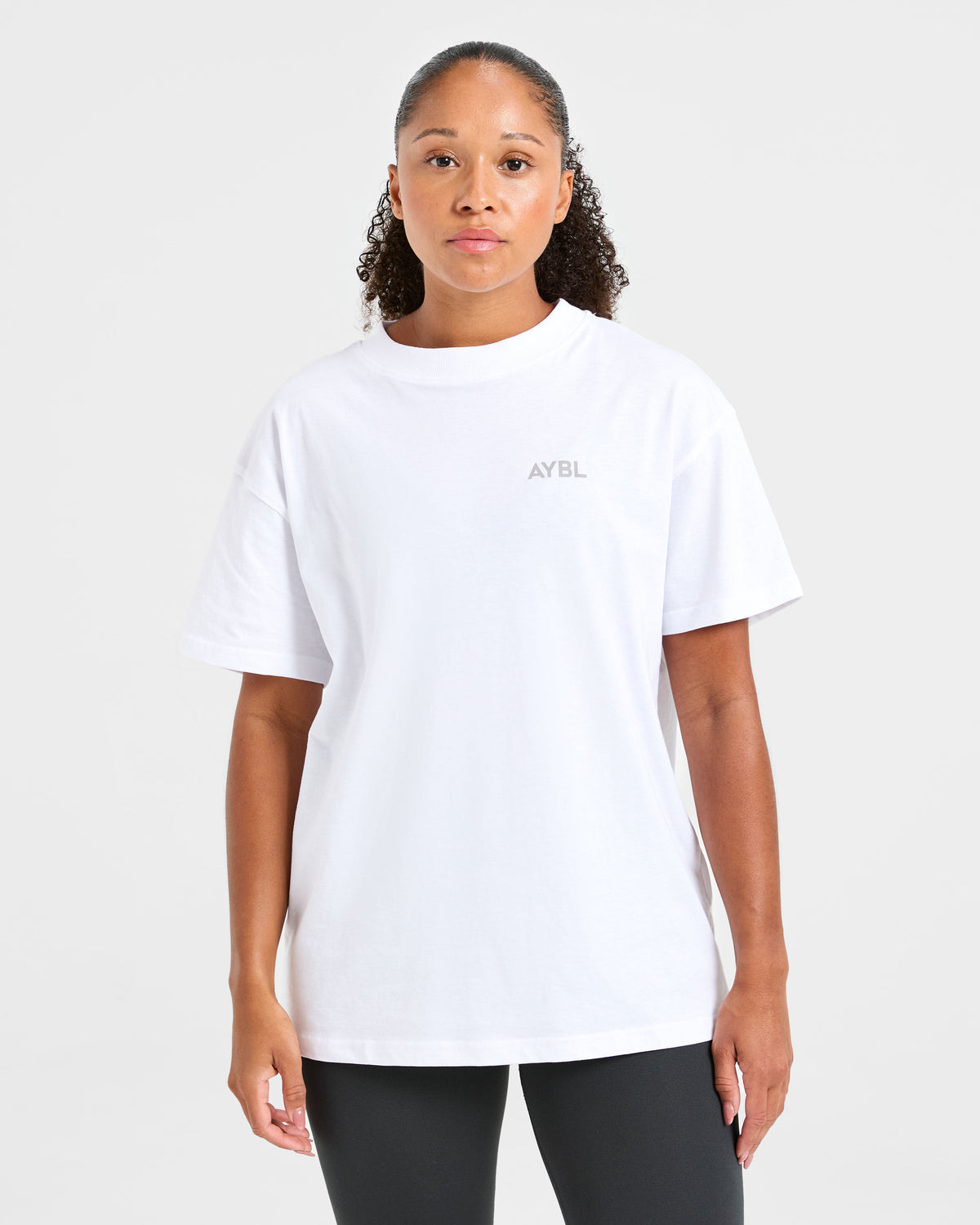 Lift Graphic Oversized T Shirt - Blanc