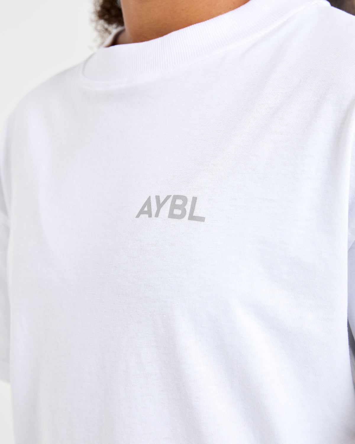 Lift Graphic Oversized T Shirt - Blanc