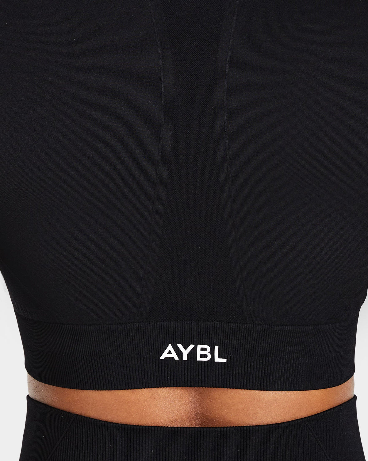 Empower Seamless Long Sleeve Crop Top - Noir
