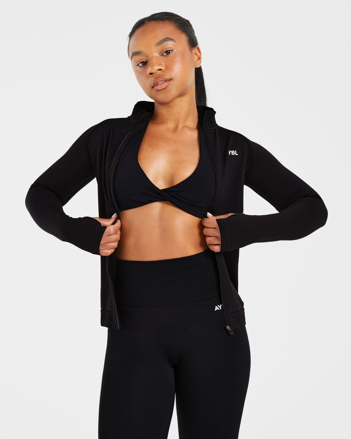 Essential Seamless Zip Jacket - Noir