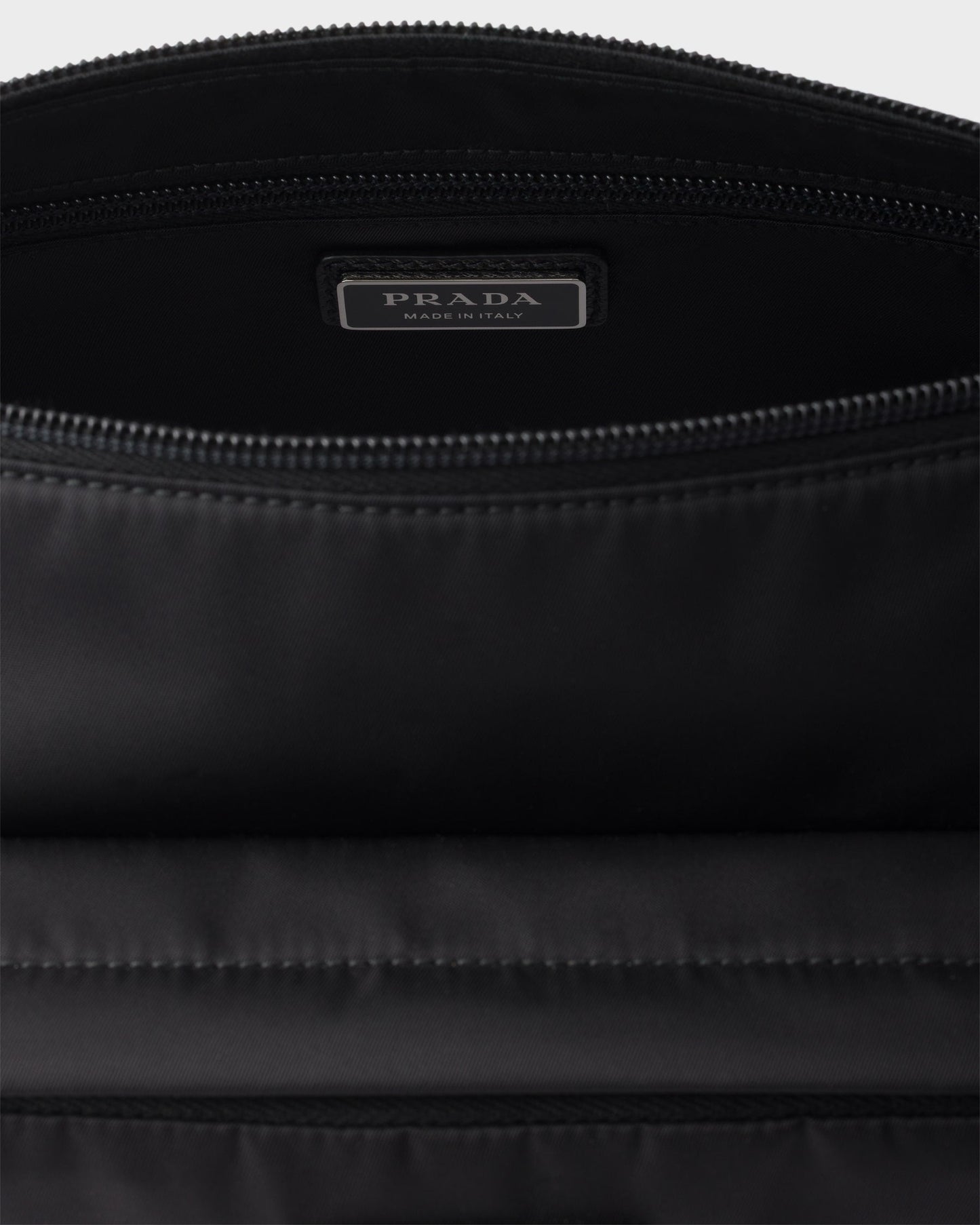 Sac de taille moyenne porté épaule en Re-Nylon et cuir Saffiano - #1