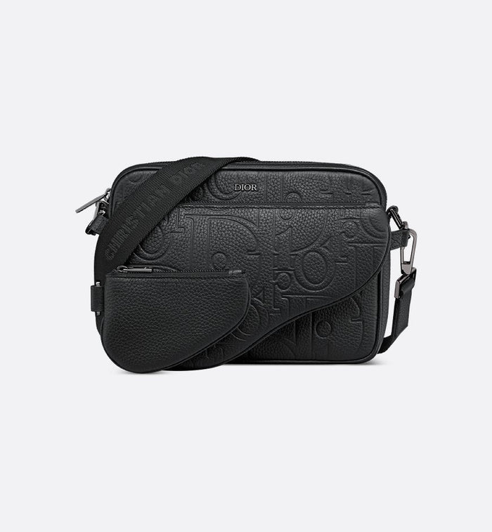 Triple Pouch Saddle Cuir