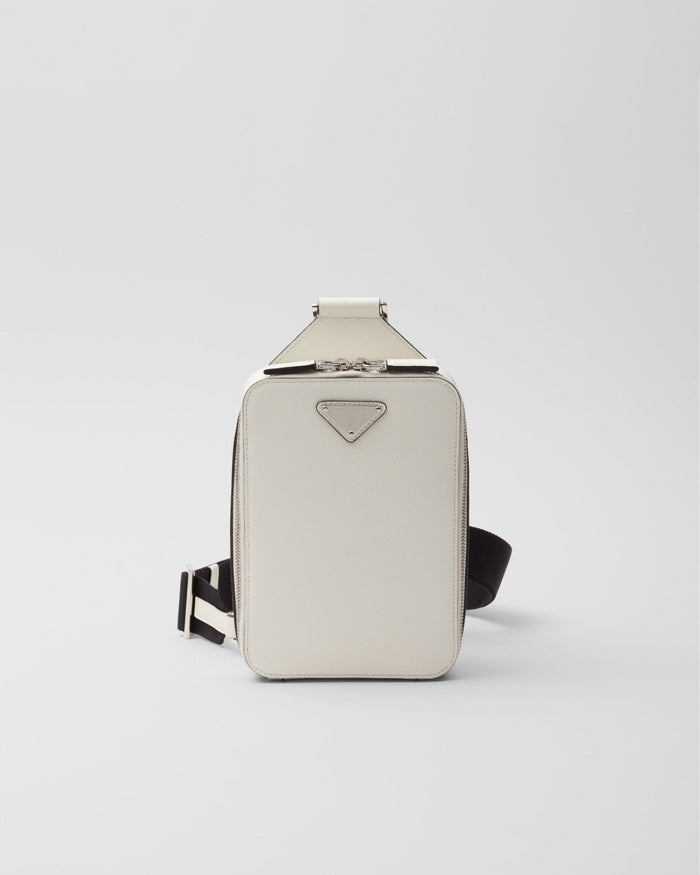 Sac Prada Brique en cuir Saffiano - #1