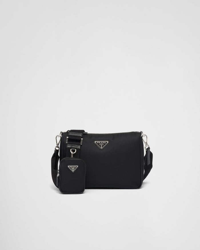 Sac porté épaule en Re-Nylon et cuir Saffiano - #1