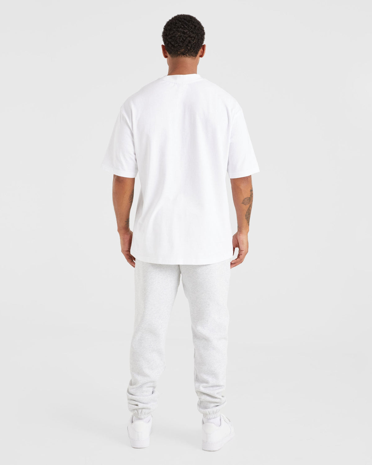 Essential Oversized Joggers - Grey Marl