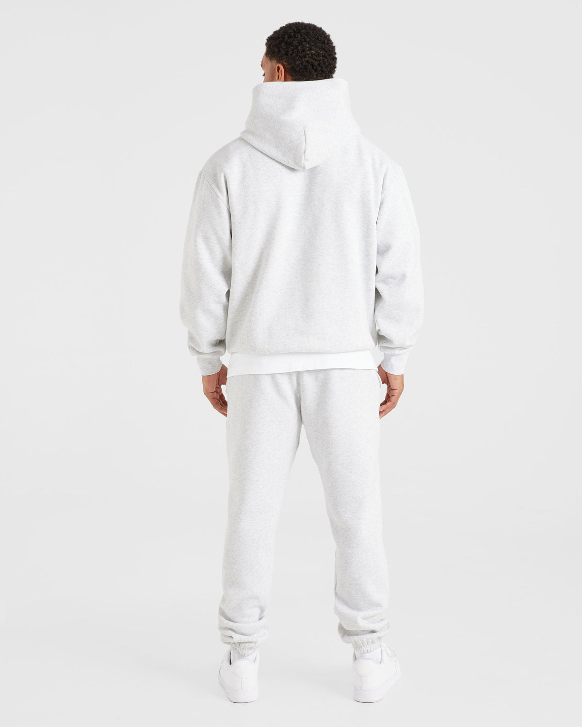 Essential Oversized Hoodie - Grey Marl