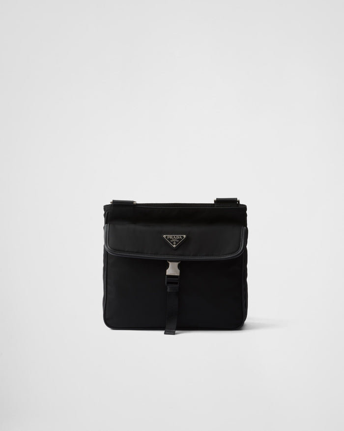Sac porté épaule en Re-Nylon et cuir Saffiano - #10