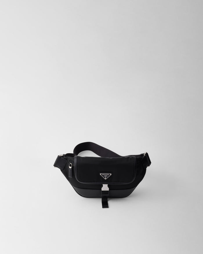 Sac porté épaule en Re-Nylon et cuir Saffiano - #11
