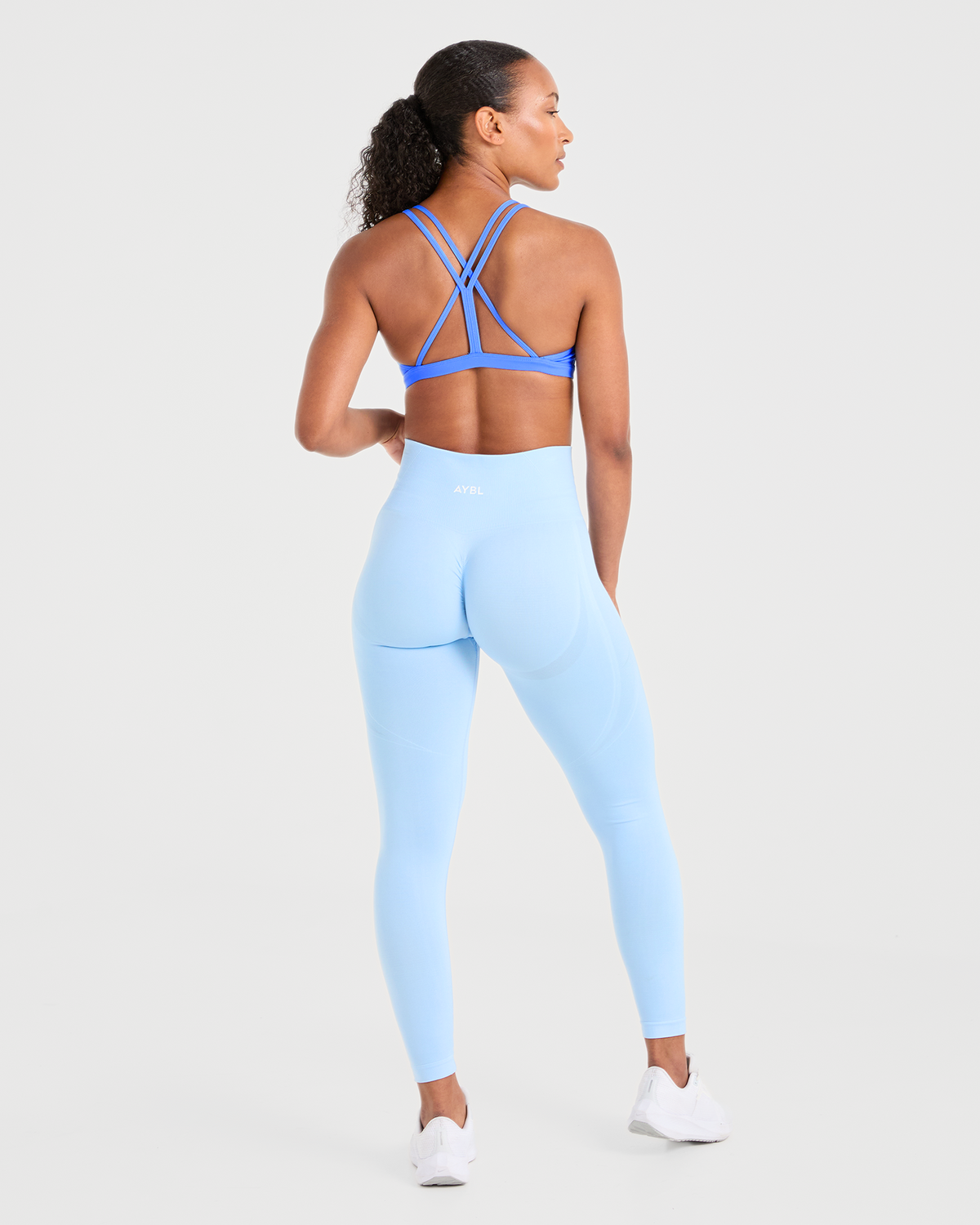 Essential Strappy Sports Bra - Summer Blue